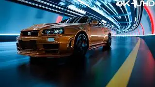 NISSAN SKYLINE GT-R R34 WALLPAPER - Creative Visuals - 4K