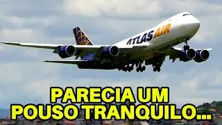ESTÁVAMOS FILMANDO O POUSO DO BOEING 747 DA ATLAS QUANDO DE REPENTE...