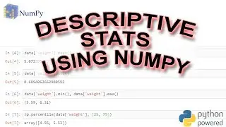 How to Do Descriptive Statistics using NumPy