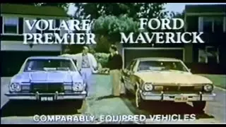 1977 Ford Maverick commercial - comparison with Plymouth Volare