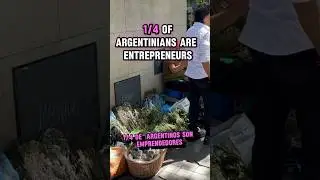 1 in 4 Argentinians are entrepreneurs! The hustle is real in South America 🇦🇷 #Travel #Argentina