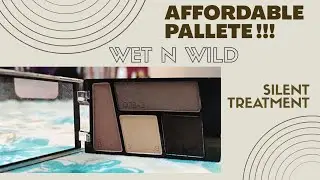 Wet n Wild Silent treatment eyeshadow pallete swatches | Beginners eye makeup | Review wet n wild❤️🔥