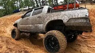 3rd Gen Tacoma Offroads at Citrus WMA! Tons of rain and mud! Withlacoochee State Forest