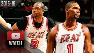 Dwyane Wade & Chris Bosh Full Highlights at Hornets (2016.02.05) - TOO GOOD!