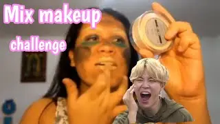 MIX UP MAKEUP CHALLENGE|Conejita lu #mixmakeup