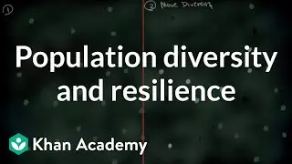 Population diversity and resilience | Natural selection | AP Biology | Khan Academy