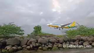 RARE BIRD! A320-214 RP-C3267 Arriving In Dumaguete Airport