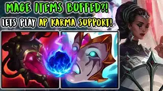 Mage Items Buffed?? Let's Play AP Karma Support! | Diamond Support | Patch 25.10