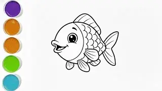 Fish Drawing easy ,How to draw fish Drawing step by step