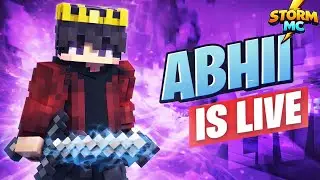 I Made Full Diamond Armor In STORM MC | LIVE | NotAbhi