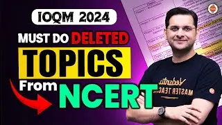 MUST DO DELETED TOPICS FROM NCERT | IOQM 2024 | Maths Olympiad | Abhay Sir |VOS