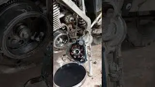 Fixing my dirt bike. Kickstart stuck.