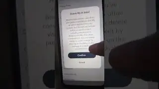 Clean My AI data | delete my AI data #shorts #snapchatAI