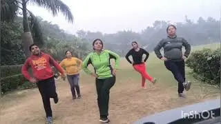Rangilo Maro Dholna Zumba Dance exercise | Fitness Mantra with Sahila Singh | Park exercise -5#short