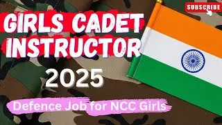 Girl's Dream Job in NCC || Girls Cadet Instructor || Salary, Job Profile & Everything || western Reg