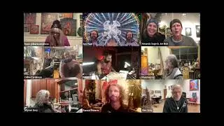 Joe Bob Merritt with Amanda Sage, Allyson Grey, Alex Grey on the Vision Train: 