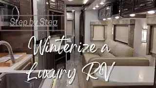 Winterize RV -  2021 Jayco Seneca Prestige - Tips on Washers and Dishwashers.Class A Super C