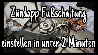 Z&uuml;ndapp Fu&szlig;schaltwelle einstellen | Ziehkeil Getriebe | Kradwerk Pfalz Direkthilfe