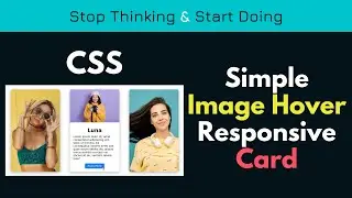 CSS Card with Image Hover effect. Responsive card using pure CSS.