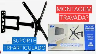 Como montar Suporte Tri-Articulado para TV: Multivisão com 3 movimentos (Pix)