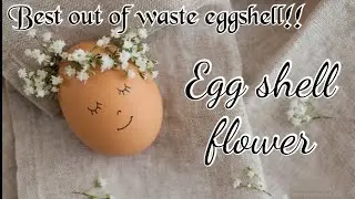 #eggshell How to reuse eggshells / DIY flowers from eggshells / thulip flower