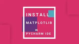 how to install matplotlib in Pycharm IDE | Data Visualization using Python | JAcademy