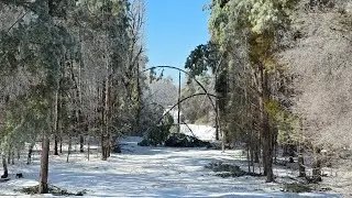 HUGE Historic Ice STORM!!!🥶  New Holland T 4.75 tractor power star. 