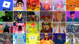 Roblox,JERRY'S THEATER RUN,The FREAKY Nerd,RED LARVA'S,PEPPA PIG'S PRISON,ESCAPE TRON'S DETENTION