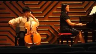 Ariosti Cello Sonata 1st movement performed by Connor Tsui age 12