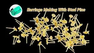Ear hangings making with stud pins |Making Unique style