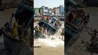 Boat Sinks Due to Overcrowding 🚢💥 | AI Disaster Simulation