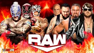 WWE RAW Рей Мистерио Пента и Рей Феникс против Вижена с Полом Хейманом | 31 декабря 2025 г.