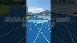 Zhuhai blue running track is completed #entertainment #runningtrack #buleprintcoc