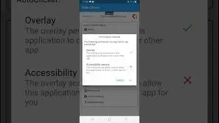 Auto Clicker accessibility permission