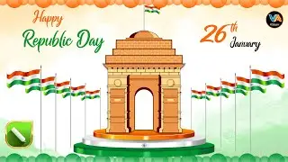 Republic Day 2026 Graphic Design in CorelDRAW | 26 January Poster Design CorelDRAW