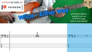 Wilco - Either Way (Bass cover with tabs)