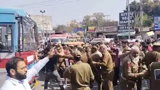 Lathi Charge on JKSSB aspirants protesting against JKSSB #jkssb #aptech #scam #faa #jkpsi #jkssbjobs