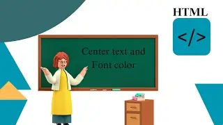 Center Tag and Font Color in  HTML #html