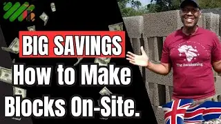 How to Make Durable Blocks On-Site #concreteblocks  #buildingafrica  #constructionsavings