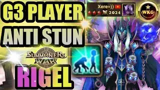 G3 PLAYER XERE USE RIGEL FOR ANTI STUN AND SLEEP - Summoners War
