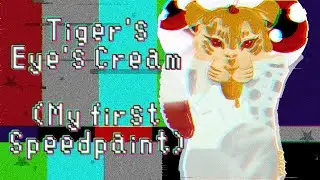 Tiger's Eyes Cream [Digital] (Babby's First Speedpaint) {FREE TO USE Coloring Page in Description!}