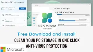 PC Manager | boost your PC | Clear Storage | windows 10 , 11 #pccleaner #boostpc #storage