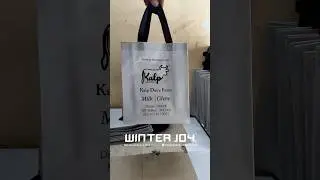 Full process of non woven box bag screen printing #bagcustomization #fastprinting #highqualitybag