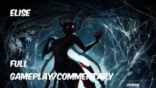 League of Legends Elise New Champion Full Gameplay/Commentary (PBE)
