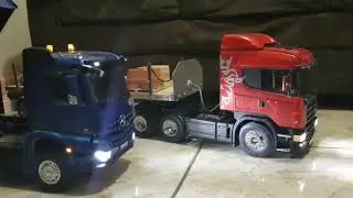 Rc tamiya scania mfc 01 and mercedes mfc 03