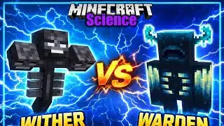 WITHER VS WARDEN 😱 | Minecraft Science | Who Will Win?