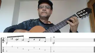 How to Play Estudio Sencillo No.6 by Brouwer Unplugged & Plugged on Camps CE 100