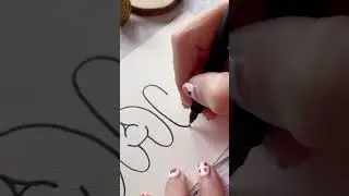 🥰 Bubble Letters🥰🥰Modern Calligraphy & Hand Lettering🥰#Calligraphy #BubbleLetters #shorts