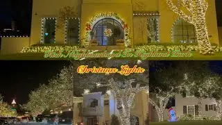 Christmas Lights in Rich Neighborhood Highland Park