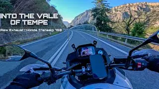 The Most Scenic Road in Greece | Vale of Tempe, Tempi Gorge | Honda Transalp 750